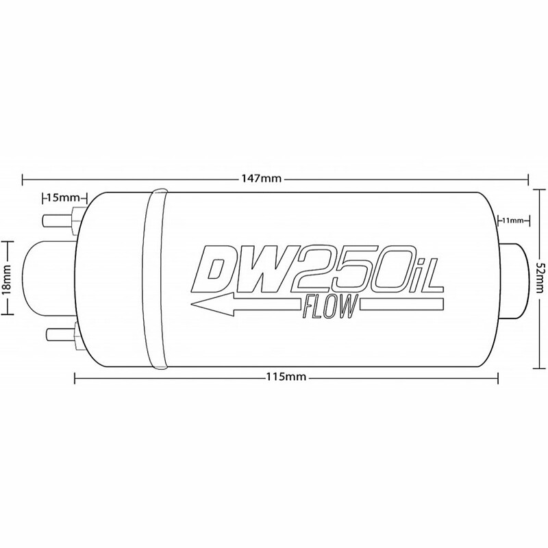 Deatschwerks DW250iL Fuel Pump - 250 L/h E85