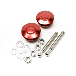 Quick Latch Type Fasteners - Bodywork Push Clips, Red
