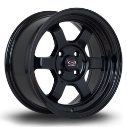 Rota Grid V 15x7" 4x100 ET20, Gloss Black