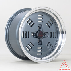 Autostar Sutorro 15x8" 4x100 ET25, Gunmetal, Polished Lip