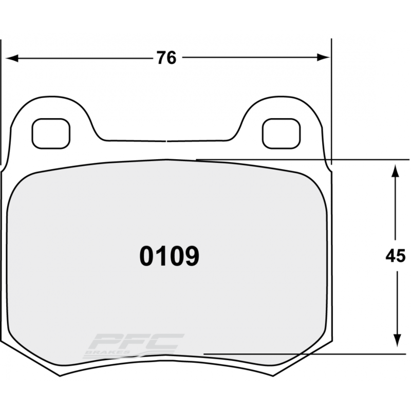 PFC 11 Rear Brake Pads for Mitsubishi Lancer Evo 9 (Brembo)