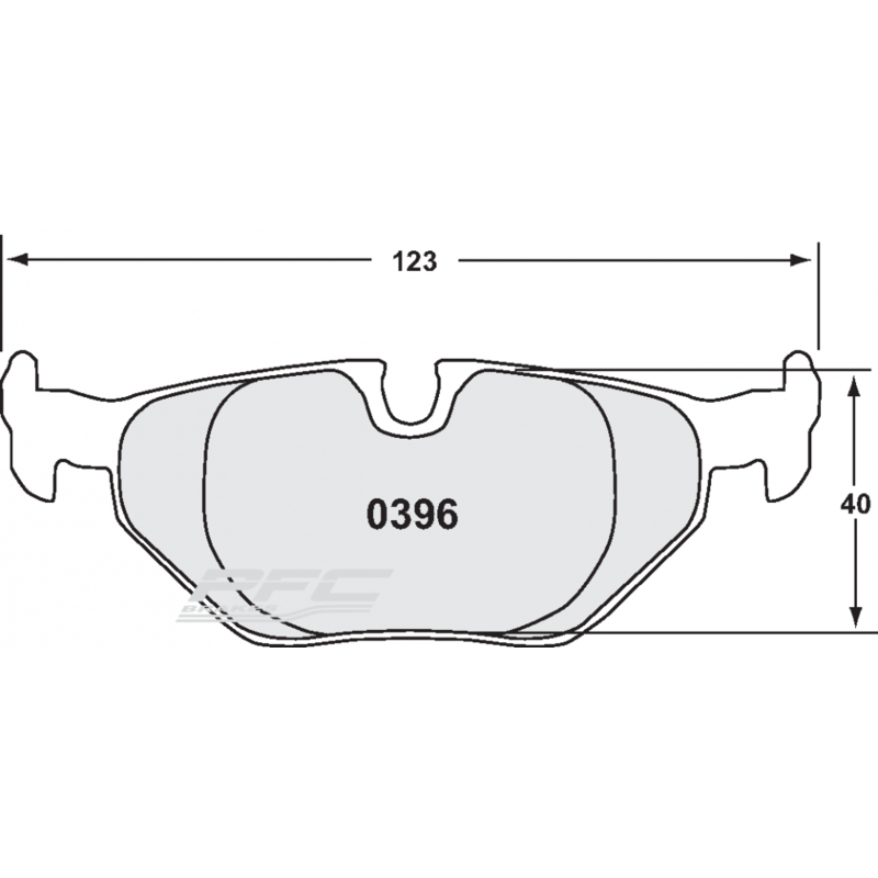 PFC 08 Rear Brake Pads for BMW M3 E36