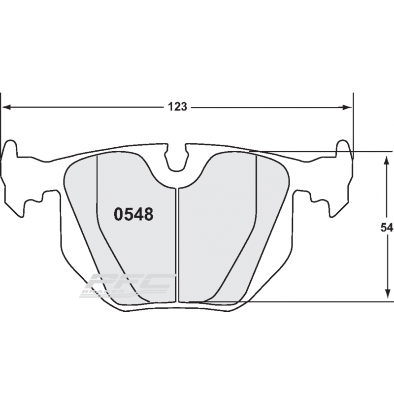 PFC 08 Rear Brake Pads for BMW M3 E46