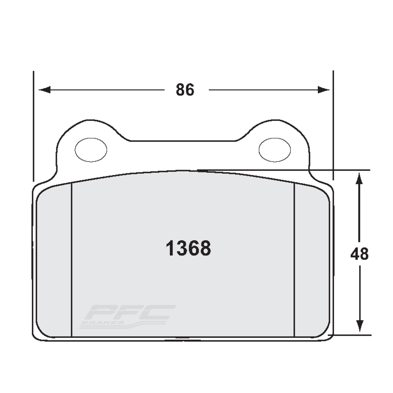 PFC Z-Rated Rear Brake Pads for Mitsubishi Lancer Evo 10 (Brembo)