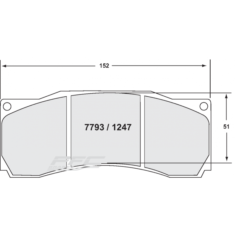 Performance Friction Brake Pads for D2 Racing Big Brake Kits