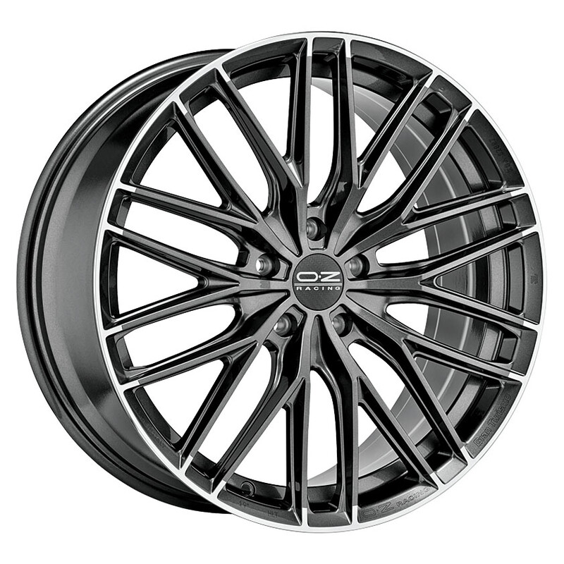 OZ Gran Turismo HLT 20x8.5" 5x112 ET20, Star Graphite Diamond Lip