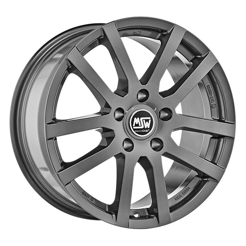 MSW 22 15x6" 5x100 ET38, Grey Silver