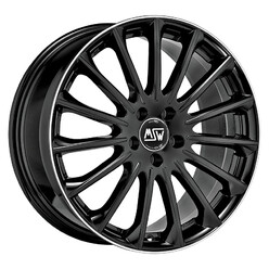 MSW 30 17x7.5" 5x112 ET48, Gloss Black, Polished Lip