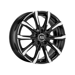 MSW 79 17x7" 5x108 ET47.5, Gloss Black, Machined Spokes