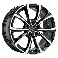 MSW 27 18x8.5" 5x114.3 ET40, Gloss Black, Machined Spokes