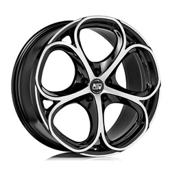 MSW 82 19x8" 5x110 ET33, Gloss Black, Machined Spokes