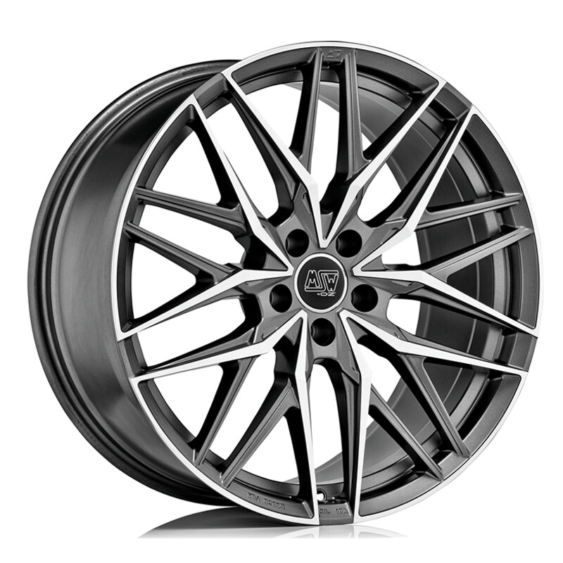 MSW 50 20x8.5" 5x112 ET45, Gunmetal, Machined Spokes