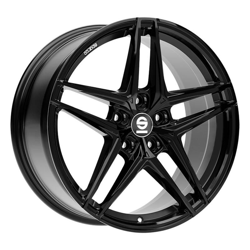 Sparco Record 17x7.5" 5x100 ET48, Gloss Black