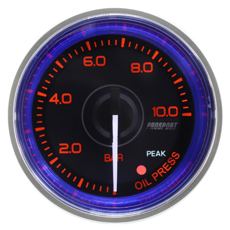 ProSport Crystal Oil Pressure Gauge