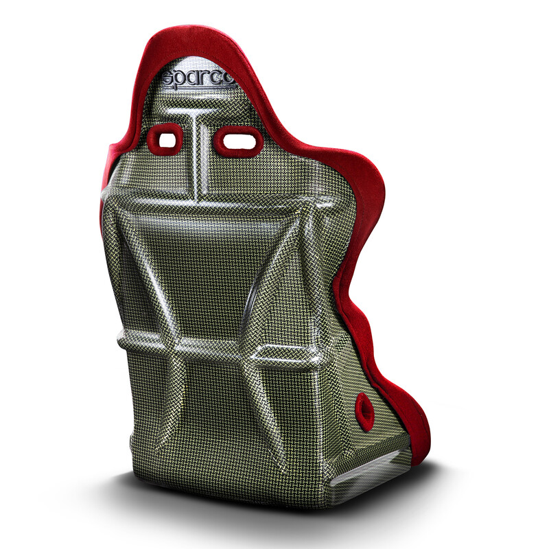 Sparco Legend Carbon Kevlar FIA Bucket Seat - Red
