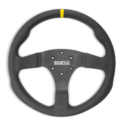 Sparco R330 Flat Steering Wheel, Leather