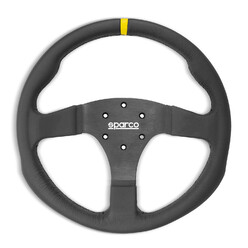 Sparco R330 Flat Steering Wheel, Leather