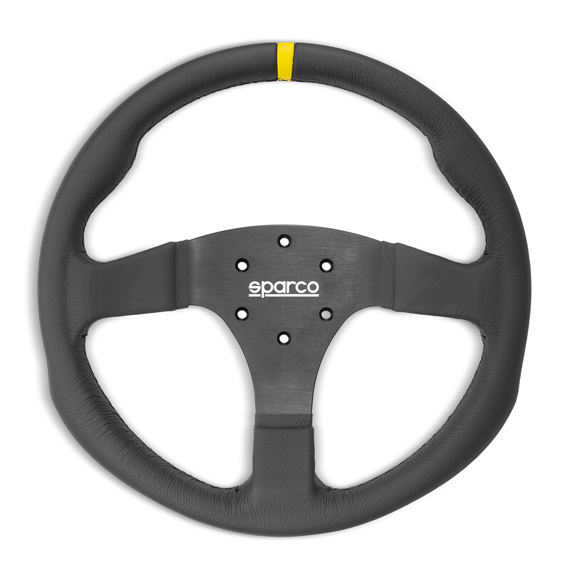 Sparco R330 Flat Steering Wheel, Leather