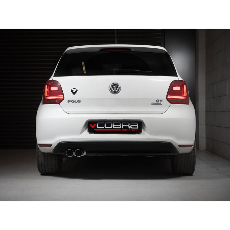 Cobra Sport Valved Cat Back Exhaust System for VW Polo 6C Blue GT 1.4L TSI (15-17)