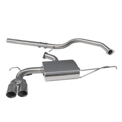 Cobra Sport Cat Back Exhaust System for Audi A3 8P 3-Door, 2.0L TDI 140, 2WD, Twin Tip (03-08)