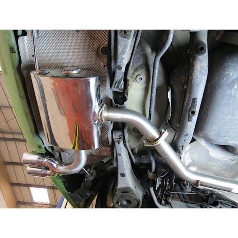 Cobra Sport Cat Back Exhaust System for Audi A3 8P 3-Door, 2.0L TDI 140, 2WD, Twin Tip (03-08)