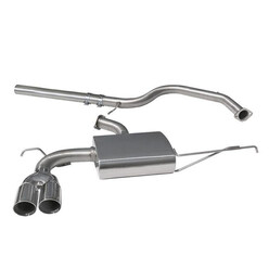 Cobra Sport Cat Back Exhaust System for Audi A3 8P 3-Door, 2.0L TDI 170, 2WD, Twin Tip (08-12)