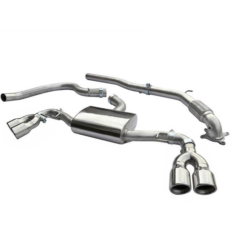 Cobra Sport Turbo Back Exhaust System for Audi TT 8J 1.8 & 2.0L TFSI (2WD, 07-11)