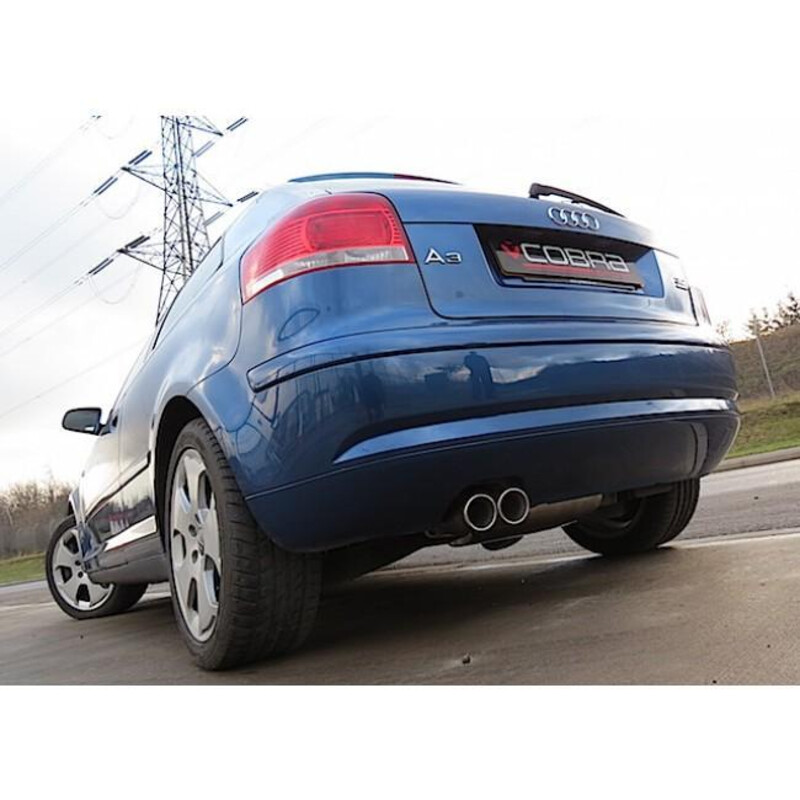 Cobra Sport Cat Back Exhaust System for Audi A3 8P 3.2L V6 Quattro (03-12)