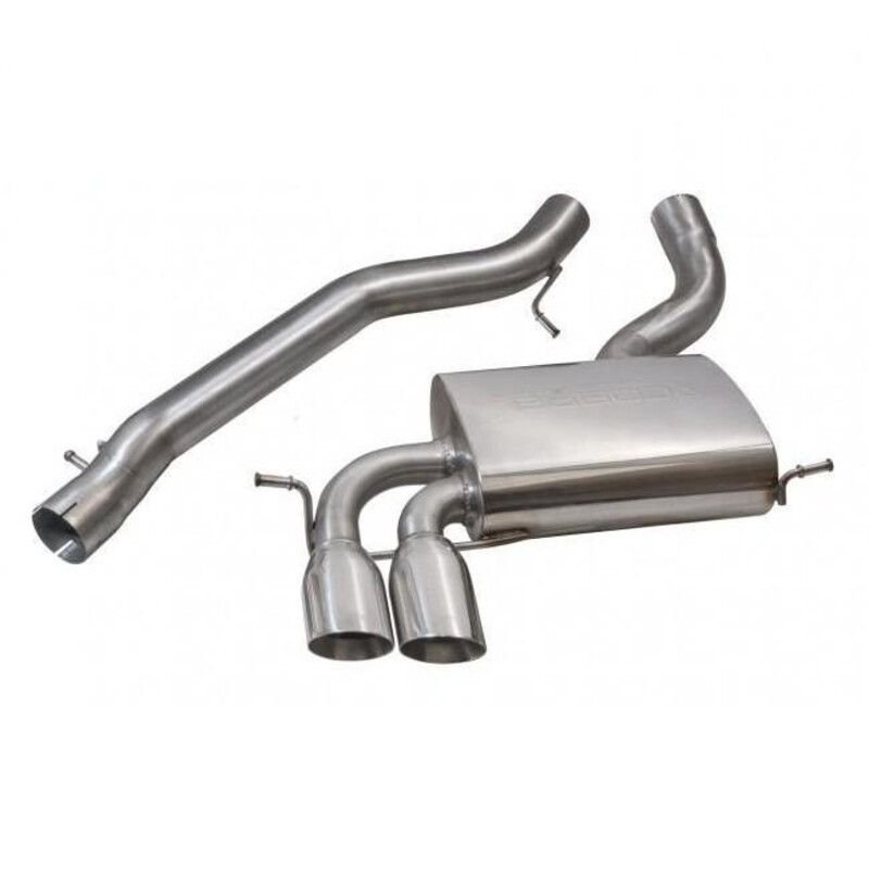 Cobra Sport Cat Back Exhaust System for Audi A3 8P 3-Door, 2.0L TFSI, Quattro (03-12)