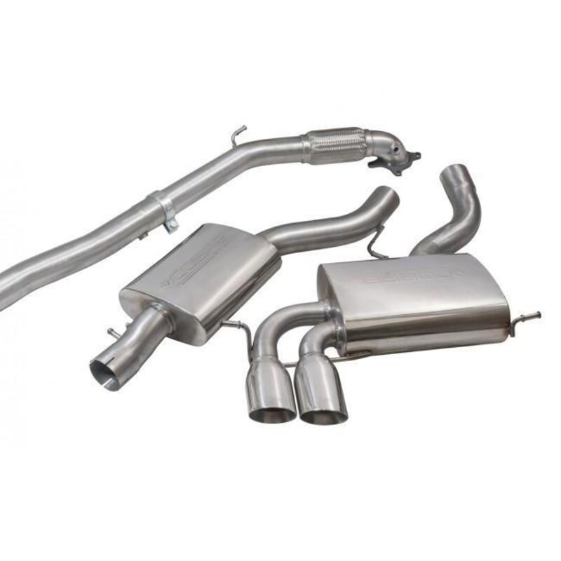 Cobra Sport Turbo Back Exhaust System for Audi S3 8P (Sportback, 03-13)