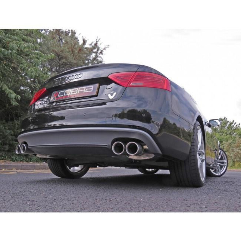 Cobra Sport Cat Back Exhaust System for Audi S5 B8 3.0L TFSI (07-16)