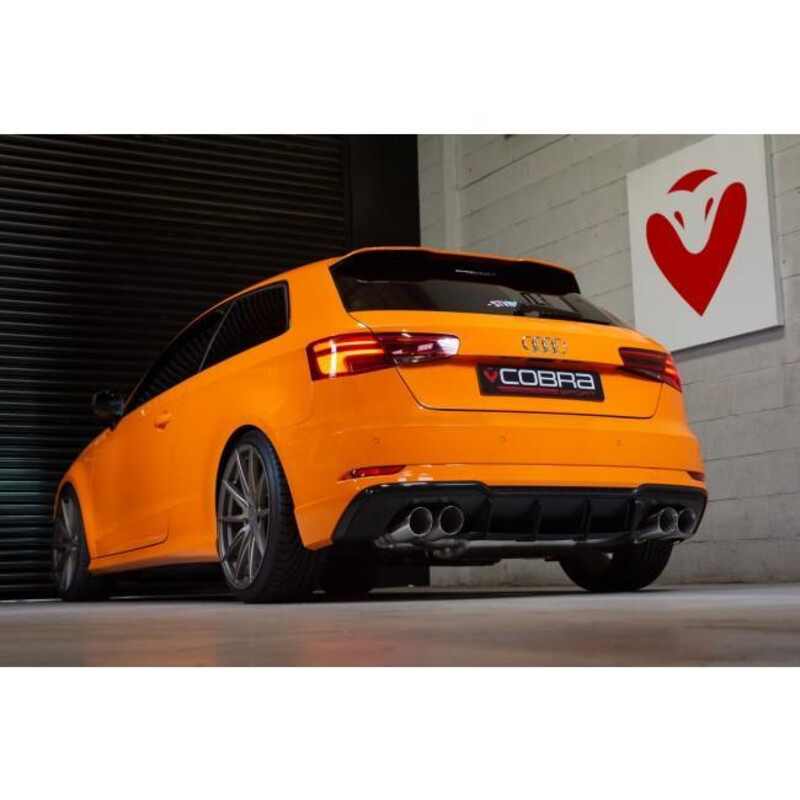 Cobra Sport Valved Turbo Back Exhaust System for Audi S3 8V 3-Door (12-20)