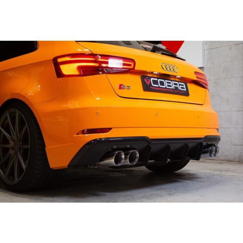 Cobra Sport Valved Turbo Back Exhaust System for Audi S3 8V 3-Door (12-20)