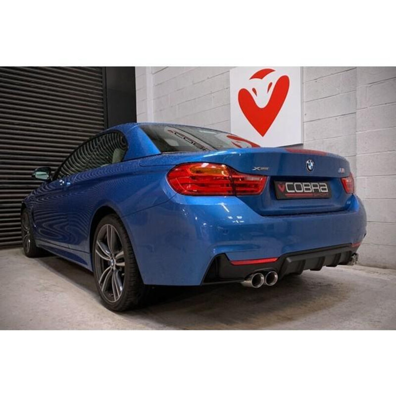 Cobra Sport "M4 Style" Exhaust Silencer for BMW 435d F32, F33 & F36 (13-20)