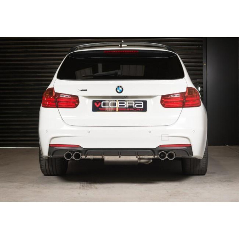 Cobra Sport "M3 Style" Exhaust Silencer for BMW 330d Sedan F30 & Touring F31 (12-18)