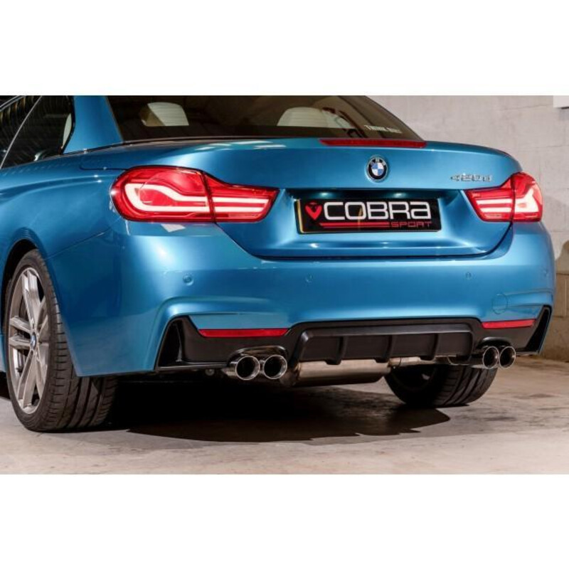 Cobra Sport "M4 Style" Exhaust Silencer for BMW 420d F32, F33 & F36 (13-20)