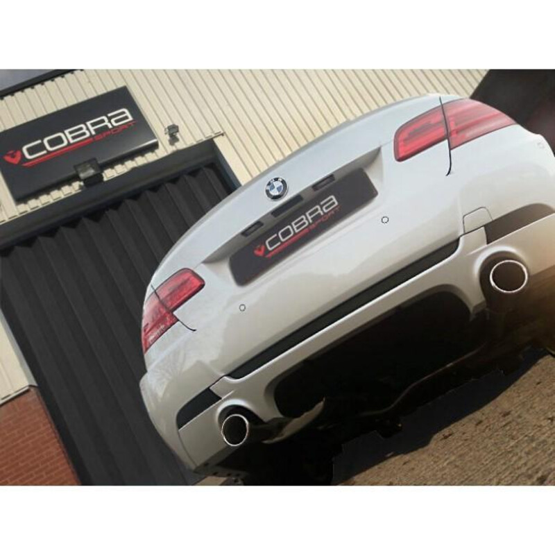 Cobra Sport Rear Exhaust for BMW E91 Touring & E92 Coupe, 318d & 320d - Dual Exit (05-13)
