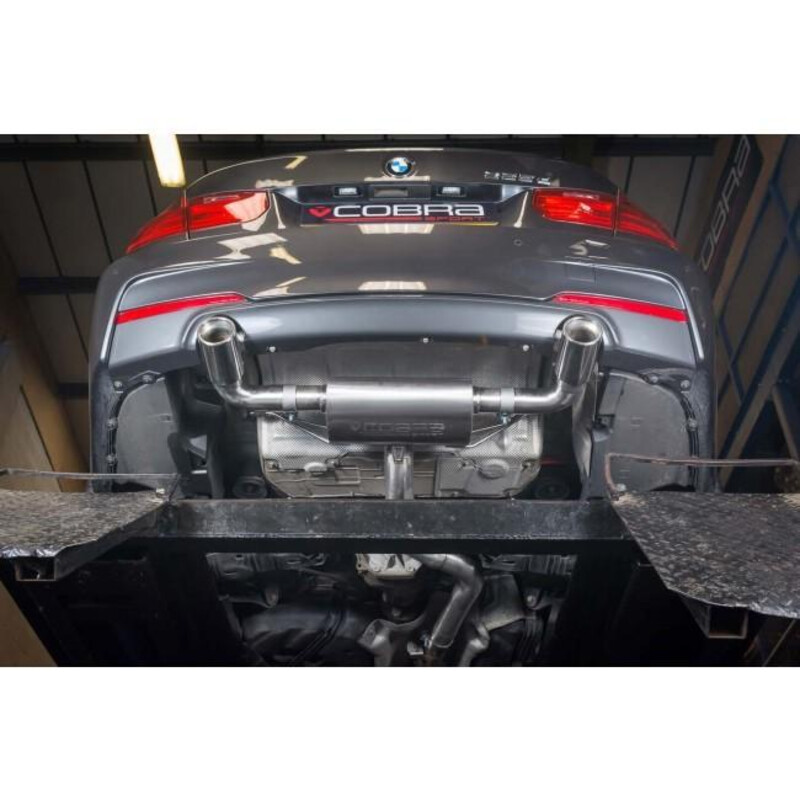Cobra Sport "340i Style" Exhaust Silencer for BMW 335d Sedan F30 (12-18)