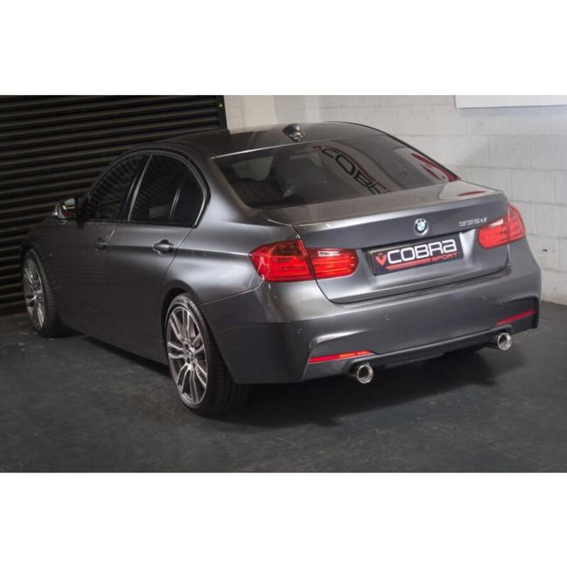 Cobra Sport "340i Style" Exhaust Silencer for BMW 335d Sedan F30 (12-18)