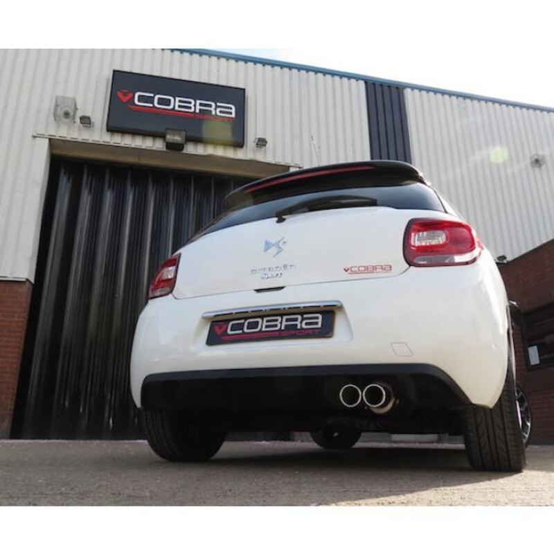 Cobra Sport Cat Back Exhaust System for Citroen DS3 1.6L THP