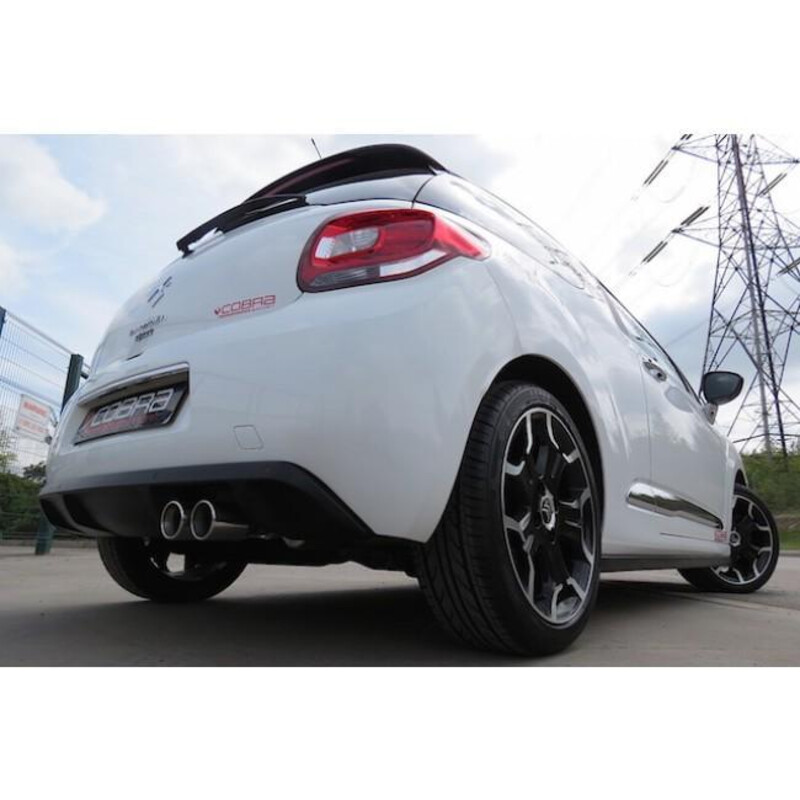 Cobra Sport Cat Back Exhaust System for Citroen DS3 1.6L THP