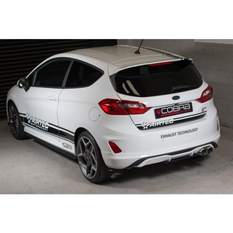 Cobra Sport Valved GPF Back Exhaust System for Ford Fiesta ST MK8