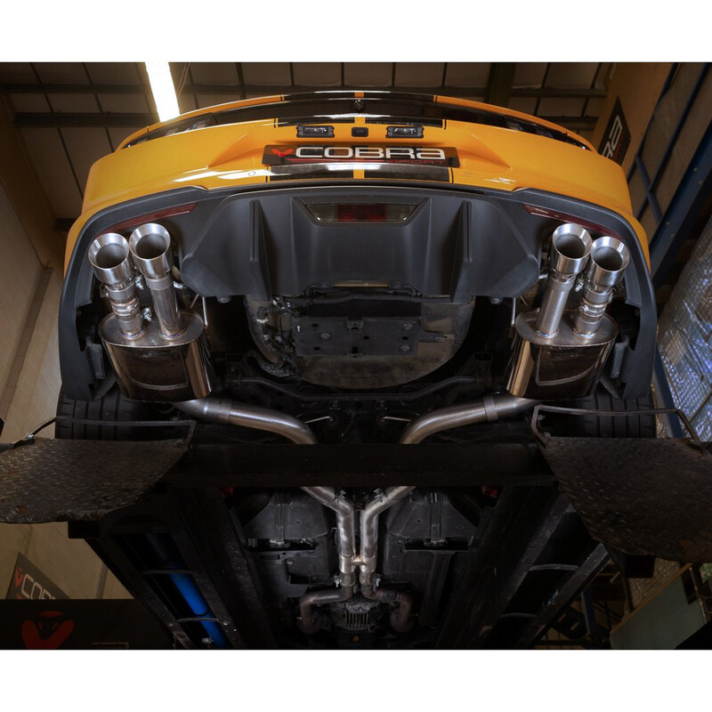 Cobra Sport Valved Cat Back Exhaust System for Ford Mustang GT V8 5.0L (2015-18, Ø3")