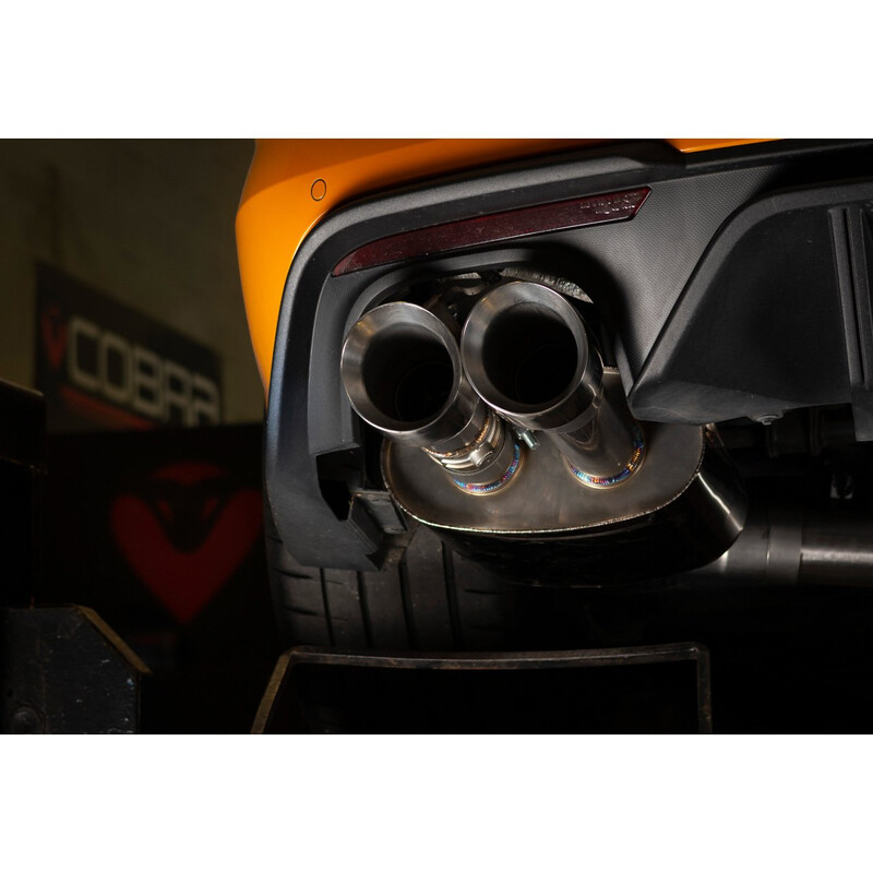 Cobra Sport Valved Cat Back Exhaust System for Ford Mustang GT V8 5.0L (2015-18, Ø3")