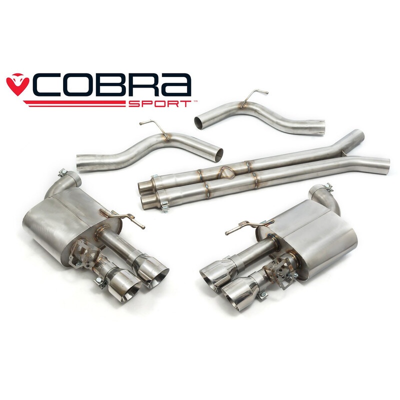 Cobra Sport Valved Cat Back Exhaust System for Ford Mustang GT V8 5.0L (2015-18, Ø3")