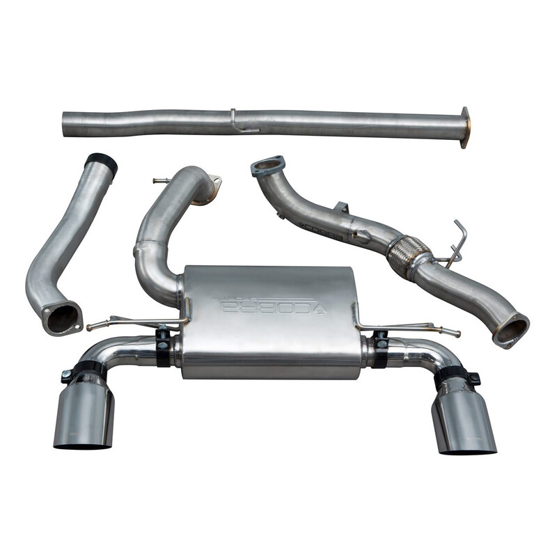 Cobra Sport Turbo Back Exhaust System for Ford Focus RS MK3