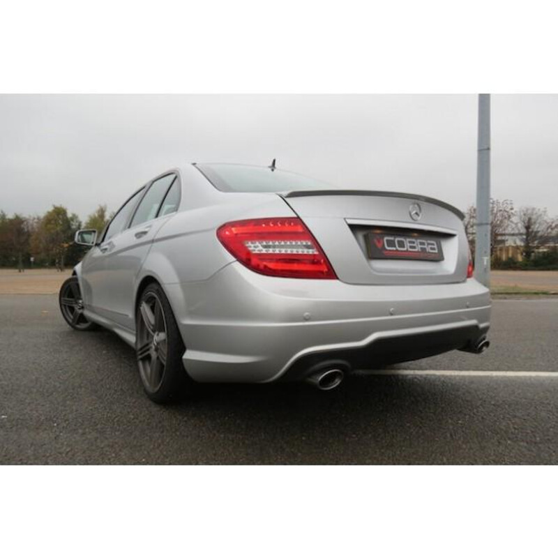Cobra Sport "350 Style" Rear Exhaust for Mercedes C200, 220 & 250 Diesel W204 (07-14)