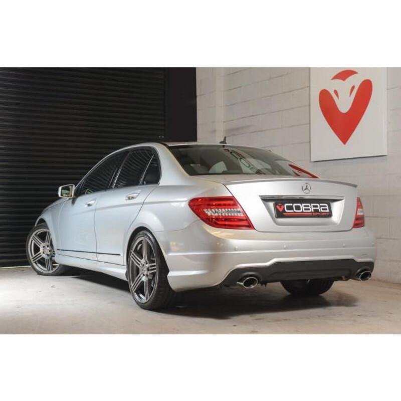 Cobra Sport "350 Style" Rear Exhaust for Mercedes C200, 220 & 250 Diesel W204 (07-14)