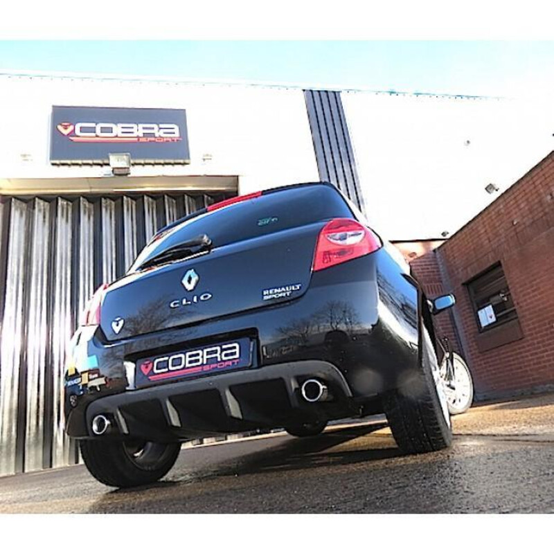 Cobra Sport Cat Back Exhaust System for Renault Clio 3 RS 197 bhp (06-09)