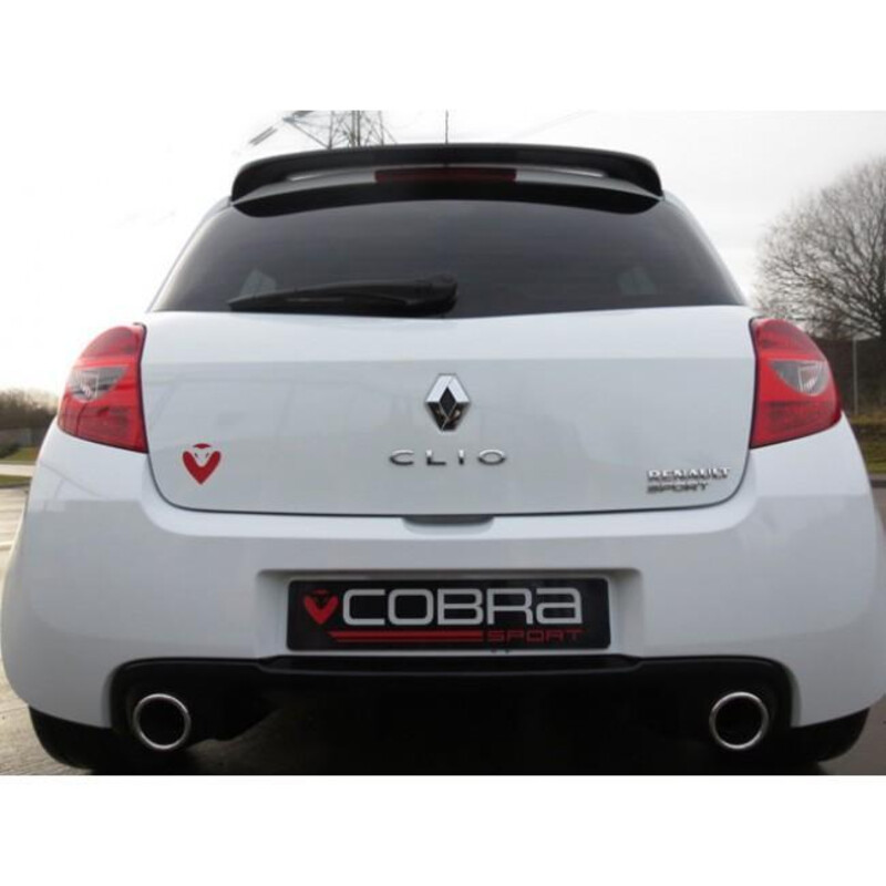 Cobra Sport Cat Back Exhaust System for Renault Clio 3 RS 200 bhp (09-12)
